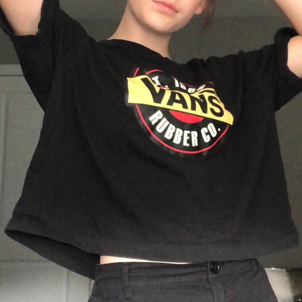 Vans cropped tee